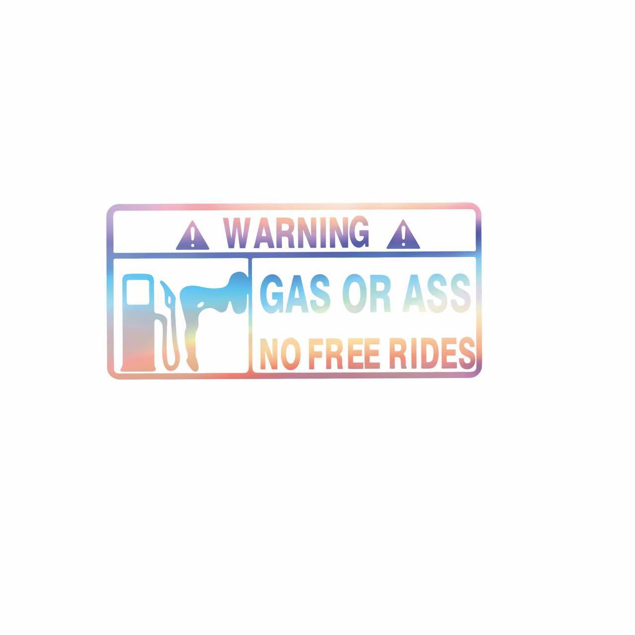 Reflective Car Sticker With Warning English Letters, Personalized Nighttime Reflective Car Decal photo 3