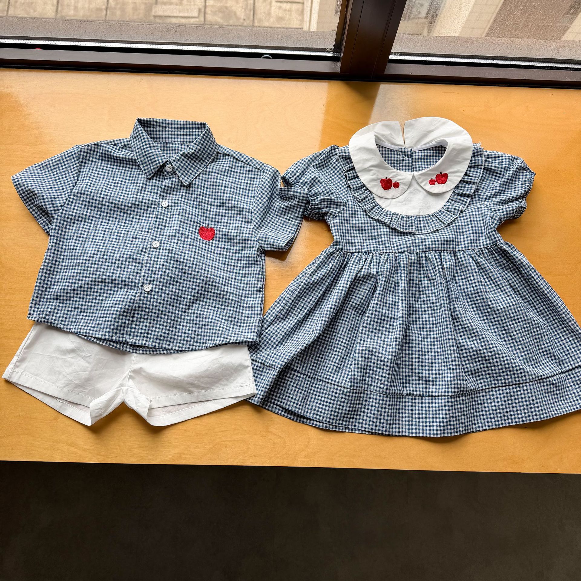 Stylish Cotton Dress For Girls Matching Sibling Outfit photo 4