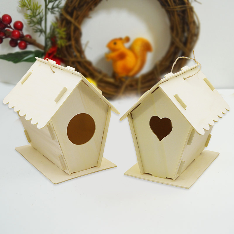Birdhouse DIY House-style Home Decor House Ornament photo 1