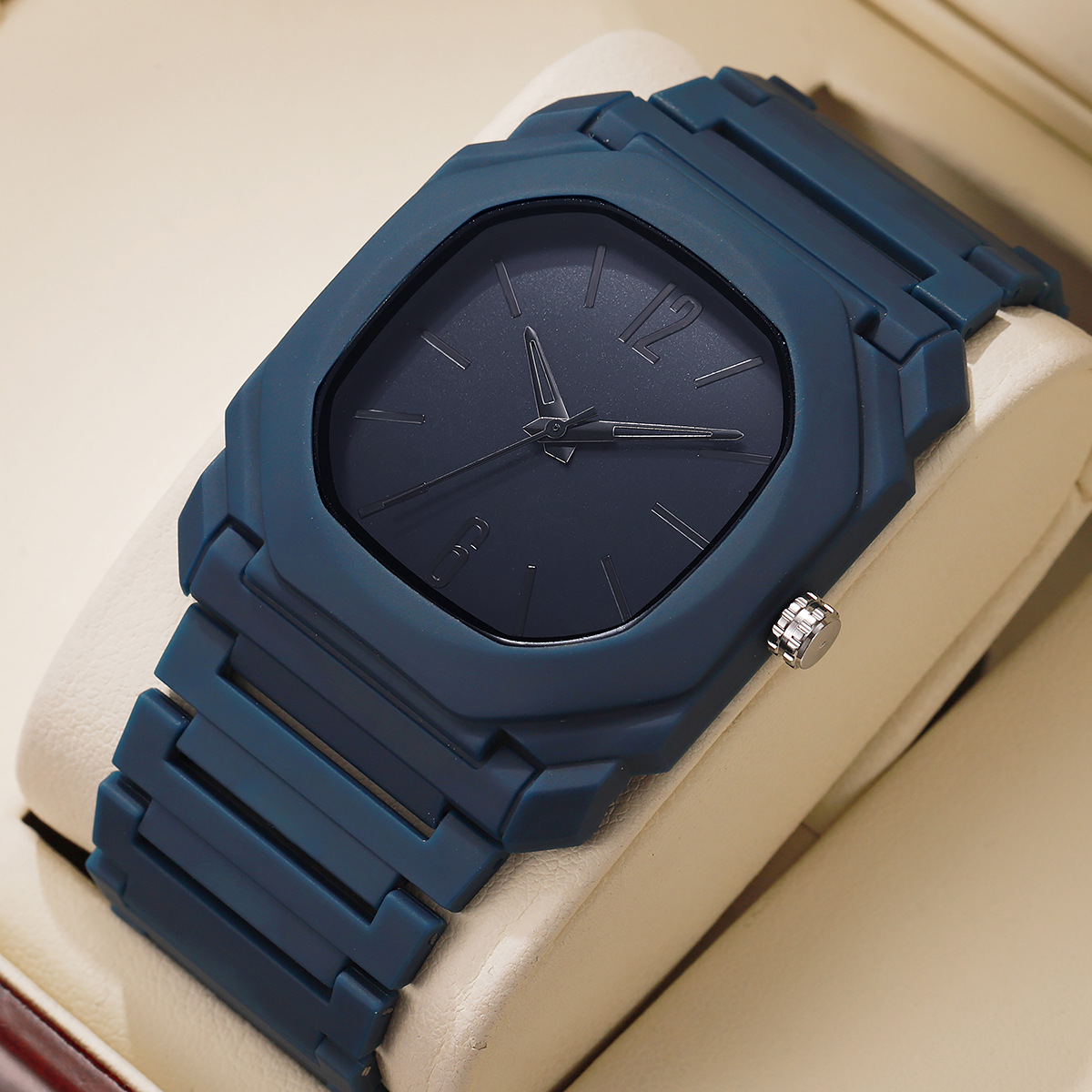 Lightweight Mixed-scale Octagonal Minimalist Quartz Wristwatch photo 2