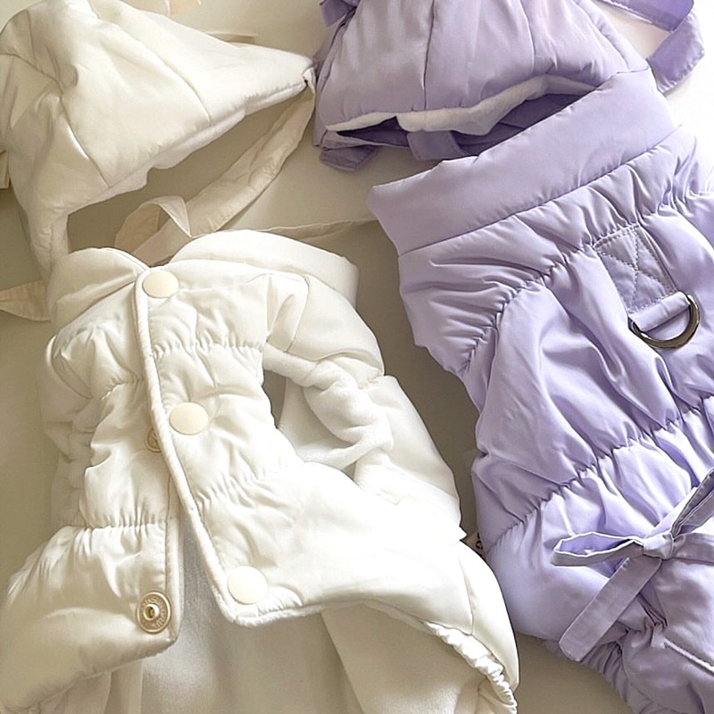 Stylish And Personalized Thickened Cotton Pet Coat photo 2