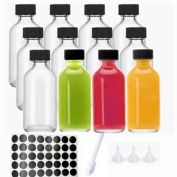 2 Oz Juice Portioning Sealed Glass Bottles photo 5