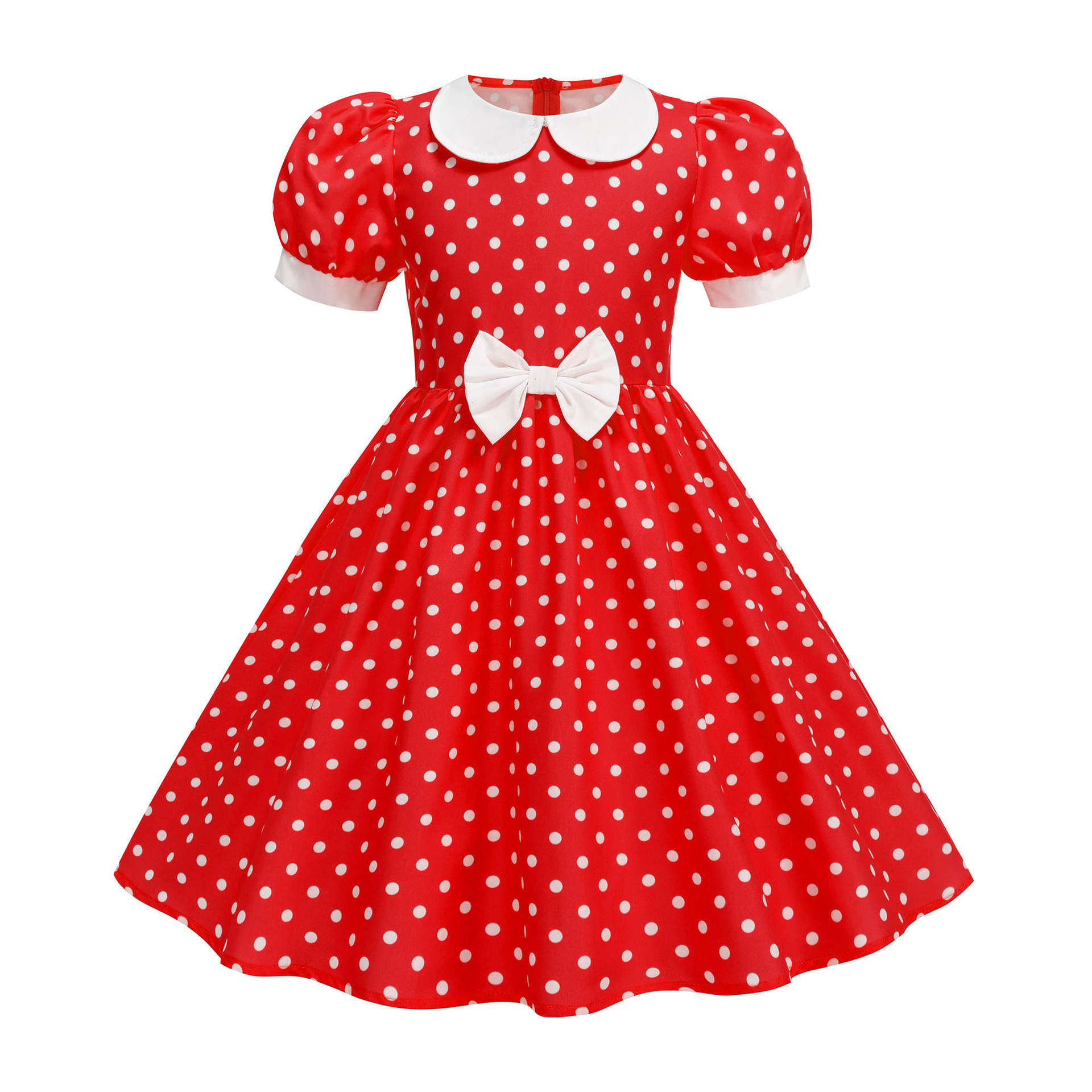 Children's Short-sleeved Polka-dot Dress photo 7
