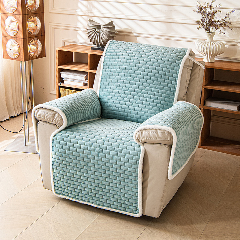 Solid-color Protective Cover For A Pet Sofa With A One-piece Design photo 2