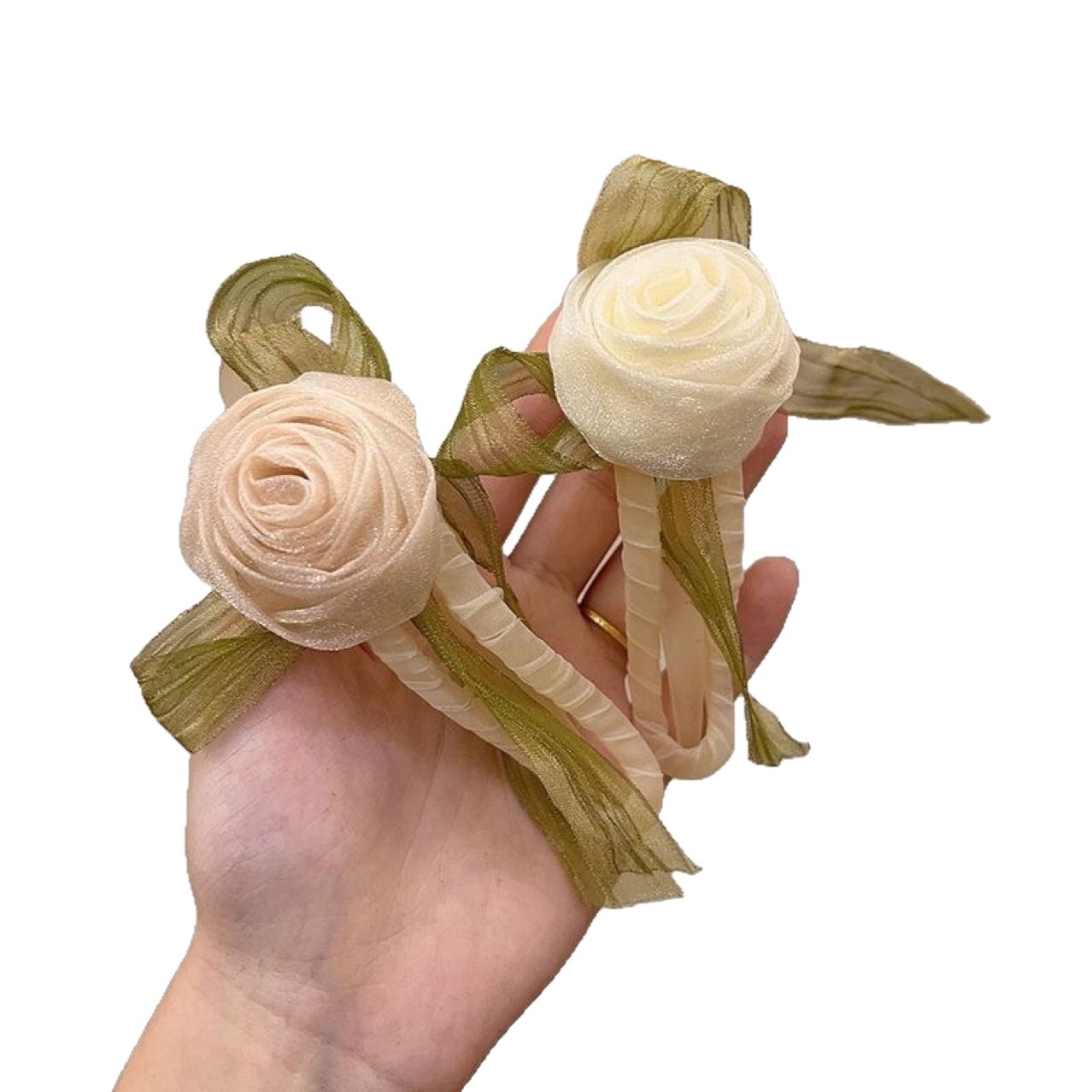 Large Mesh Rose Hair Accessory Hair Clip For Women photo 3
