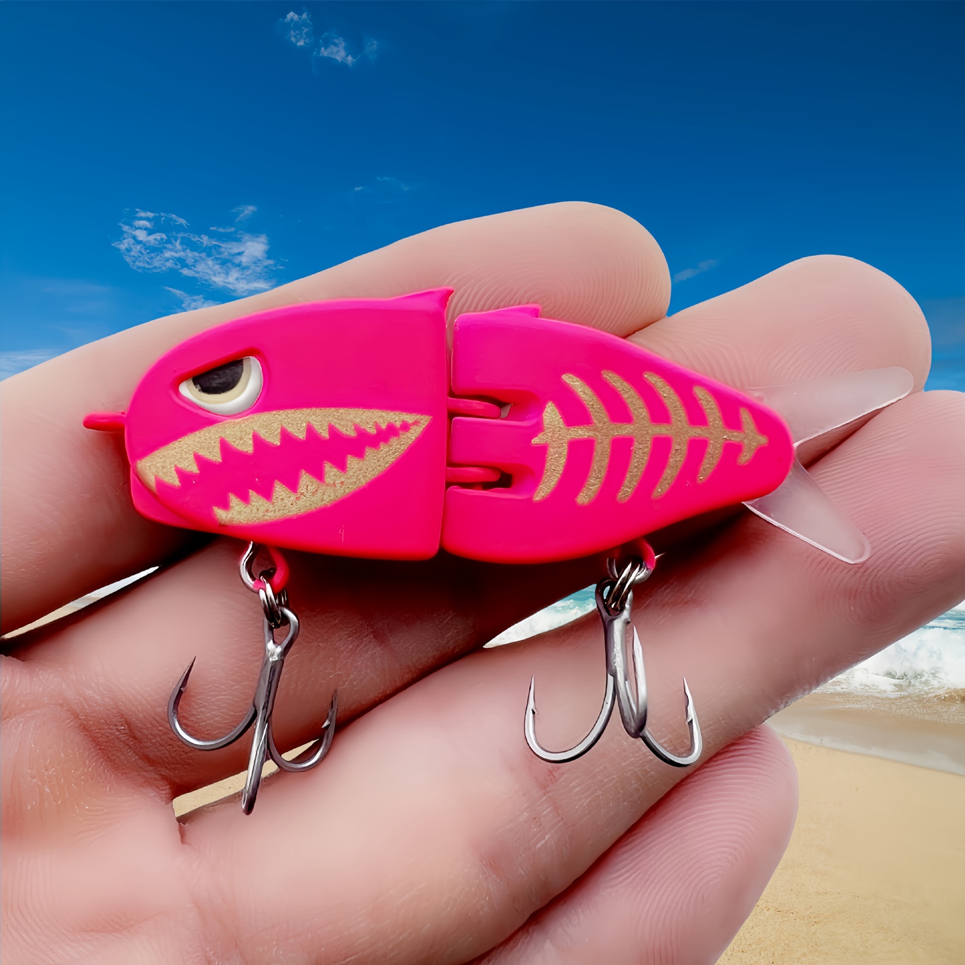 Double-section Fishing Bait Handmade photo 7