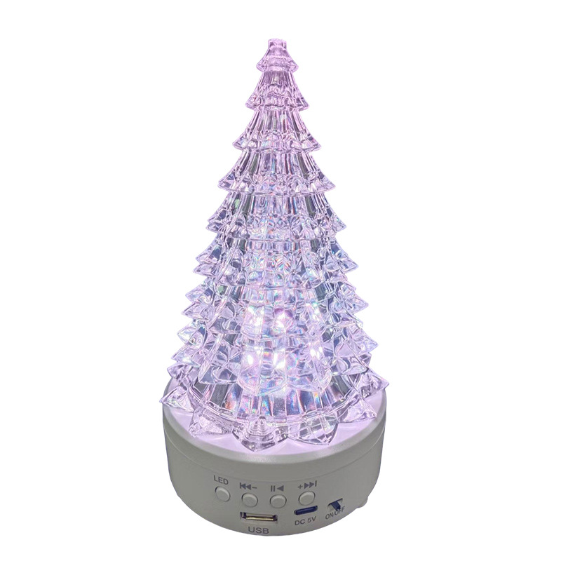 Christmas Tree Multicolor Crystal Lamp Desktop Decorative Atmosphere Night Light photo 5