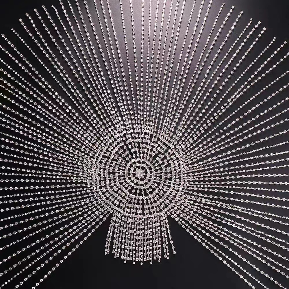 Bohemian Splendid Diamond Rhinestone Retro Ethnic Wind Length Fringed Headwear photo 5