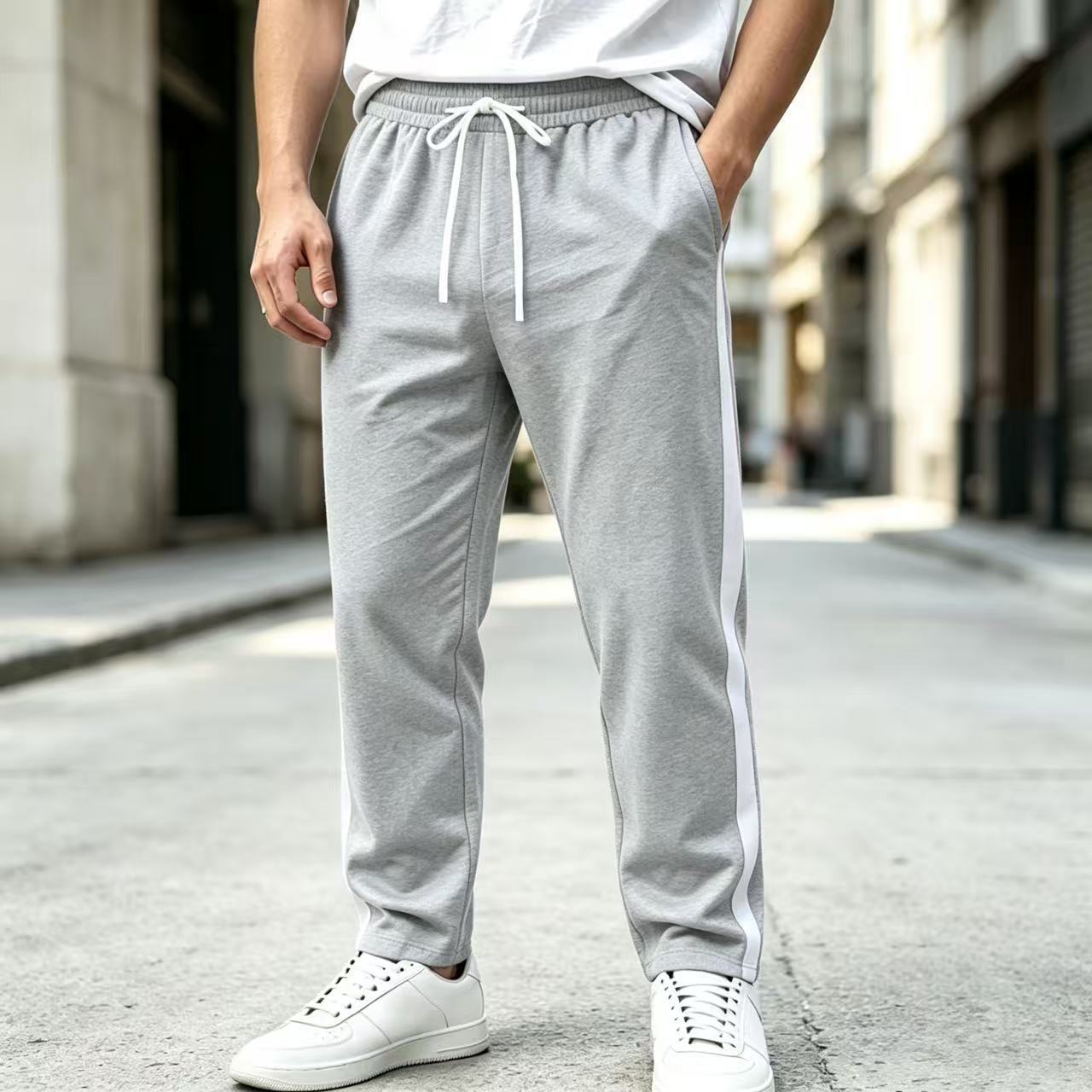 Men's Casual Multi-color Drawstring Sweatpants photo 2