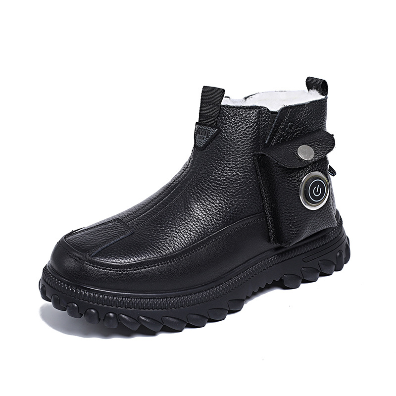 Mens Winter Thermal Charging Heated Boots Non-Slip And Waterproof For Snowy Conditions photo 2