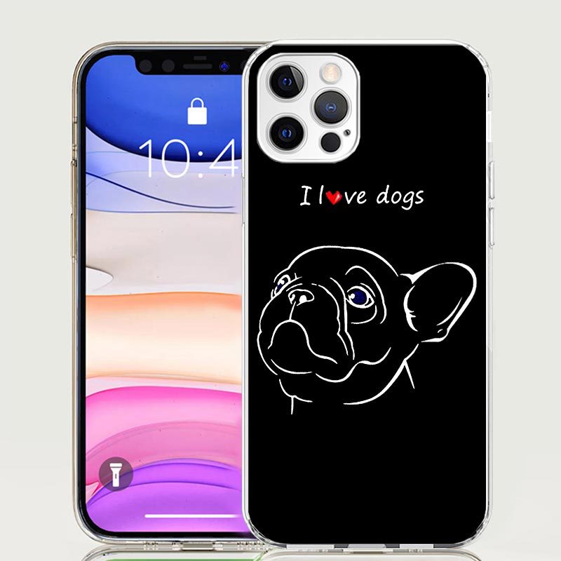 Creative Art Line Dog Heart Phone Case photo 3