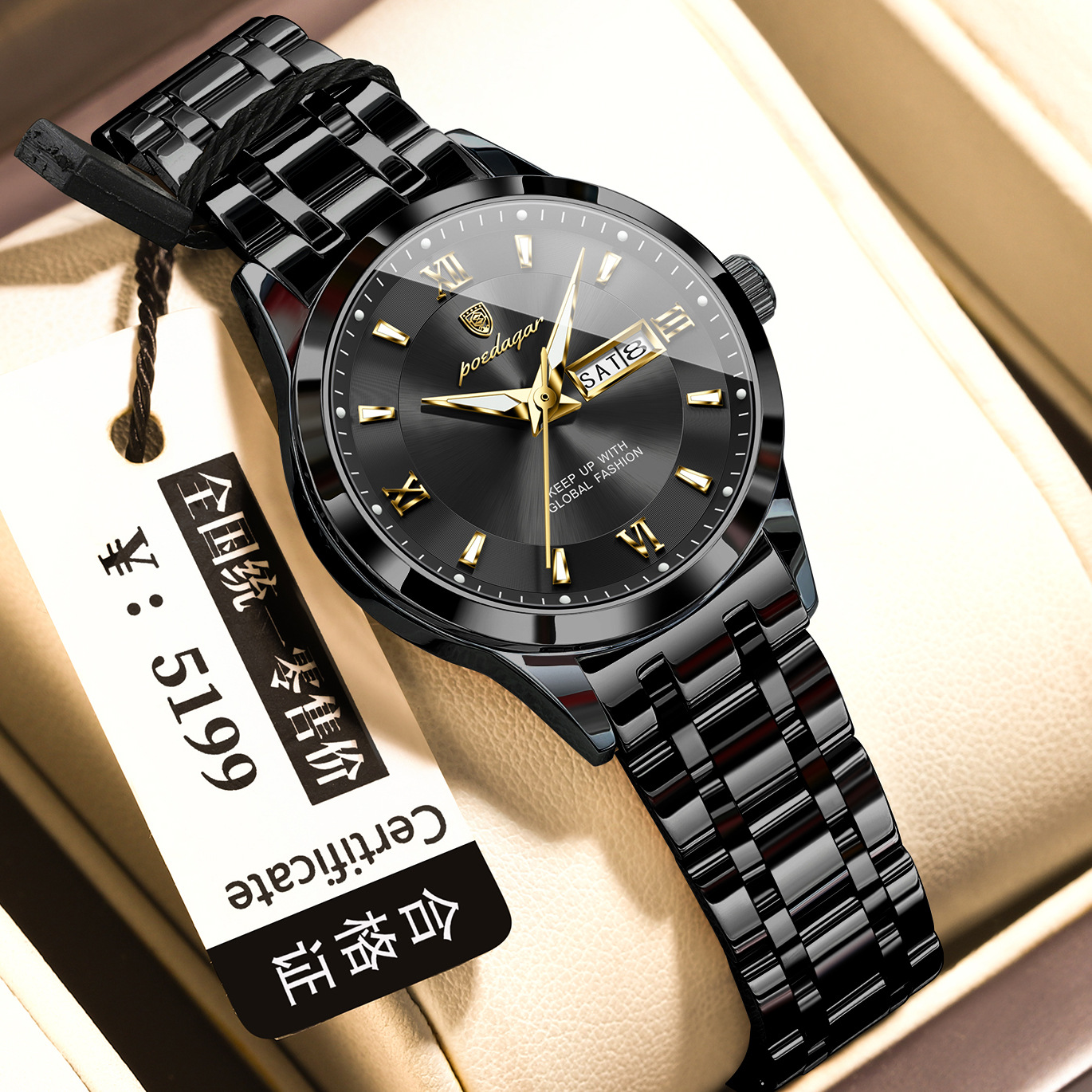 Waterproof Womens Watch Luminous Business Quartz photo 5