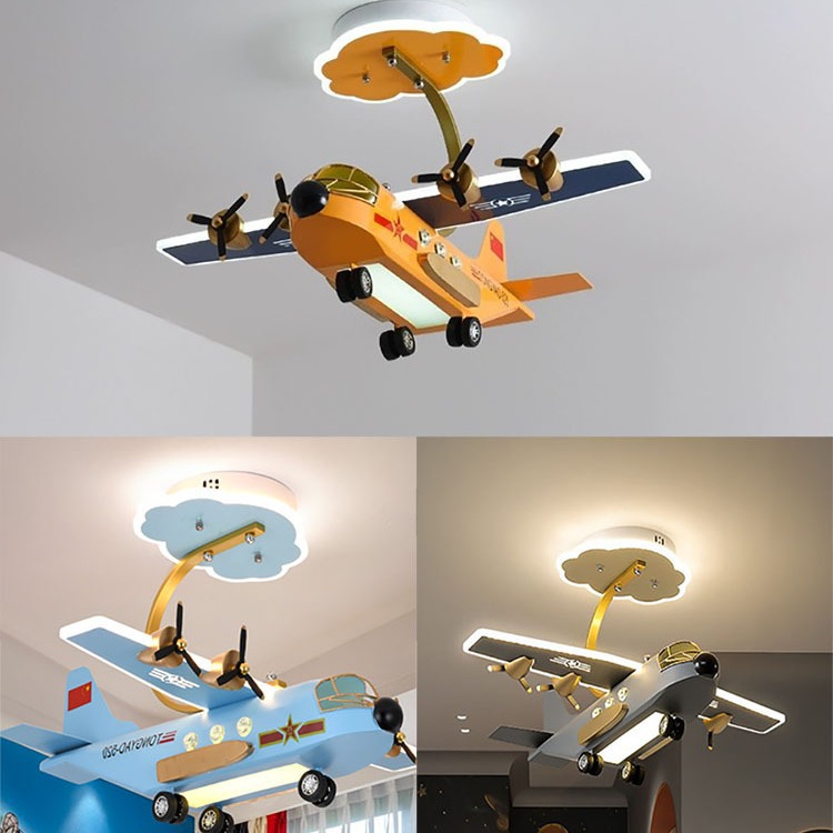 Children's Airplane Lamp Creative LED Ceiling Light photo 6