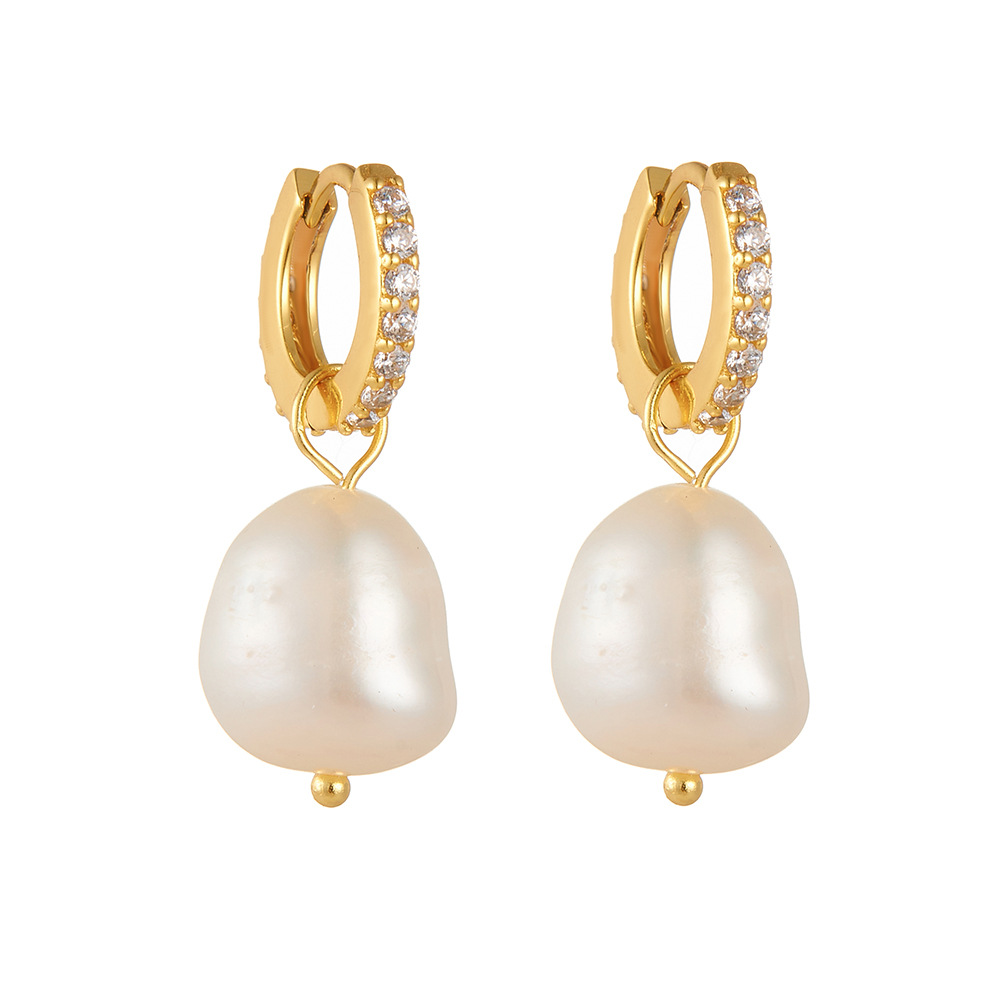 S925 Sterling Silver Water Pearl Earrings Women photo 2
