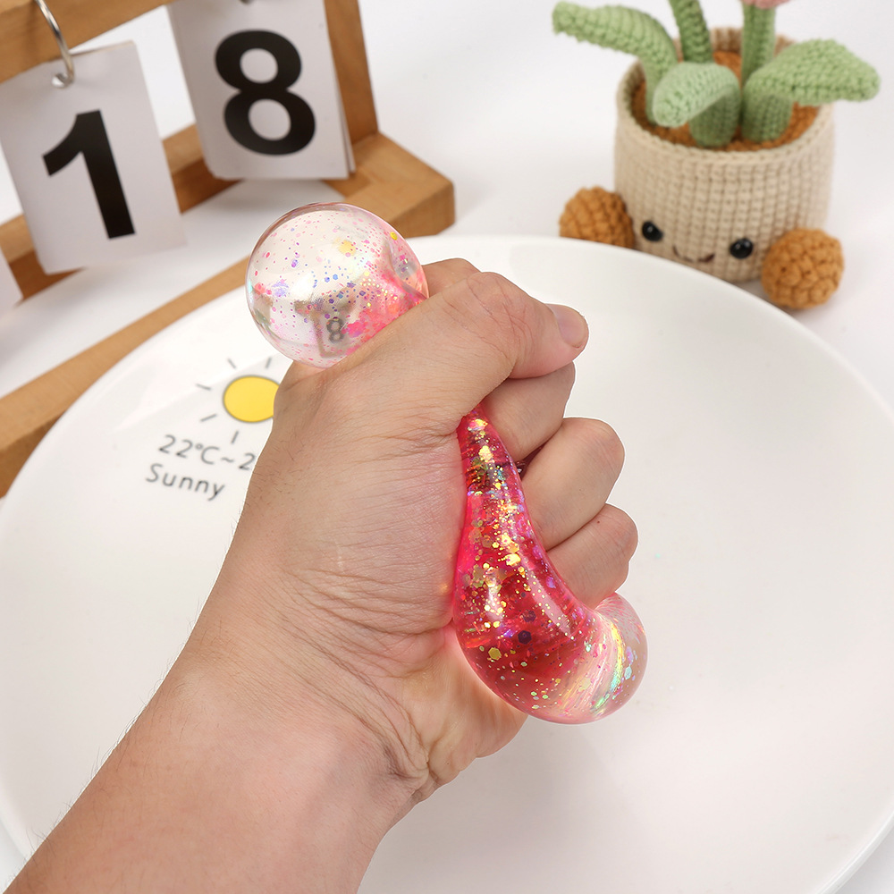 Cute Squeeze Toy With Malt Candy And Glitter Stress Relief Toy photo 6
