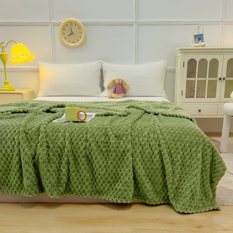 New High-weight Golden Tortoise Wool Flannel Blanket photo 5