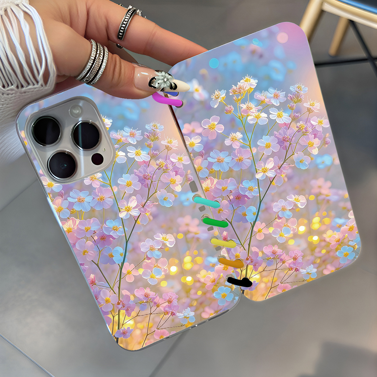 Spring Warmth And Blossoming Flowers Laptop Flip Phone Case photo 1