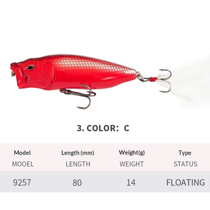 Surface Line Splash Inducing Long Cast Bio Mimetic Lure photo 8