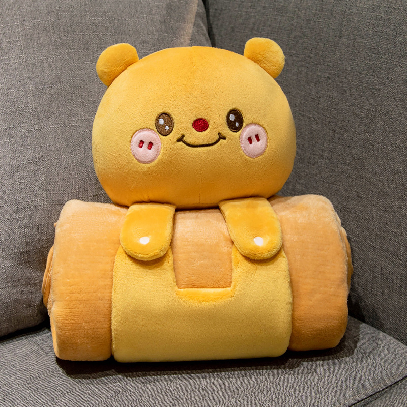 Cartoon 3D Nap Air-conditioning Blanket Roll photo 8