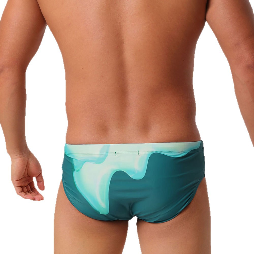 Gradient Flowing-print Triangle Swim Trunks Fashionable photo 7