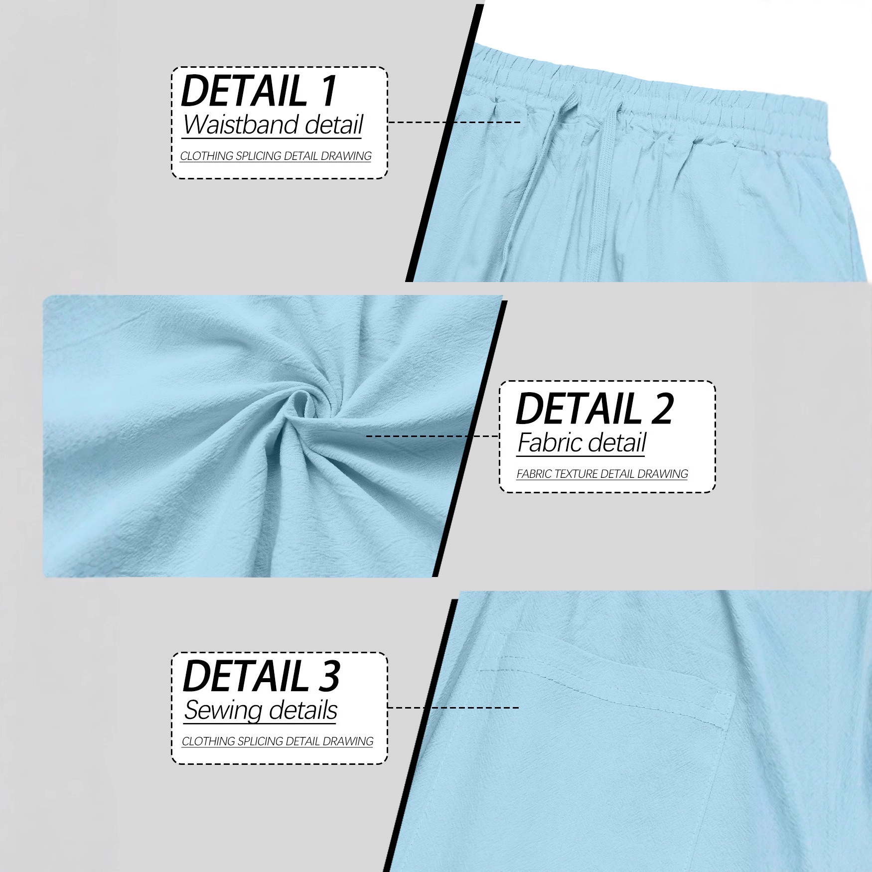 Loose Straight Casual Plus Size Breathable Quick-drying Trousers photo 6