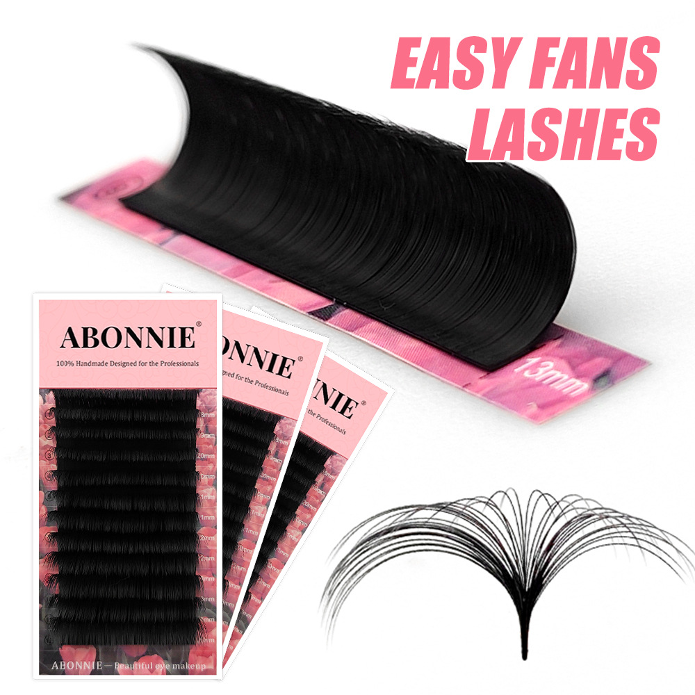 18-25mm Easy Fan Lashes Cashmere Matte Fast Bloom Eyelash photo 5