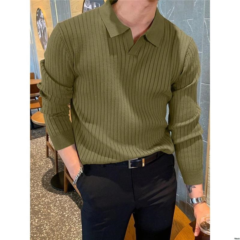 Fashionable Men's Solid-color Casual Knit photo 6