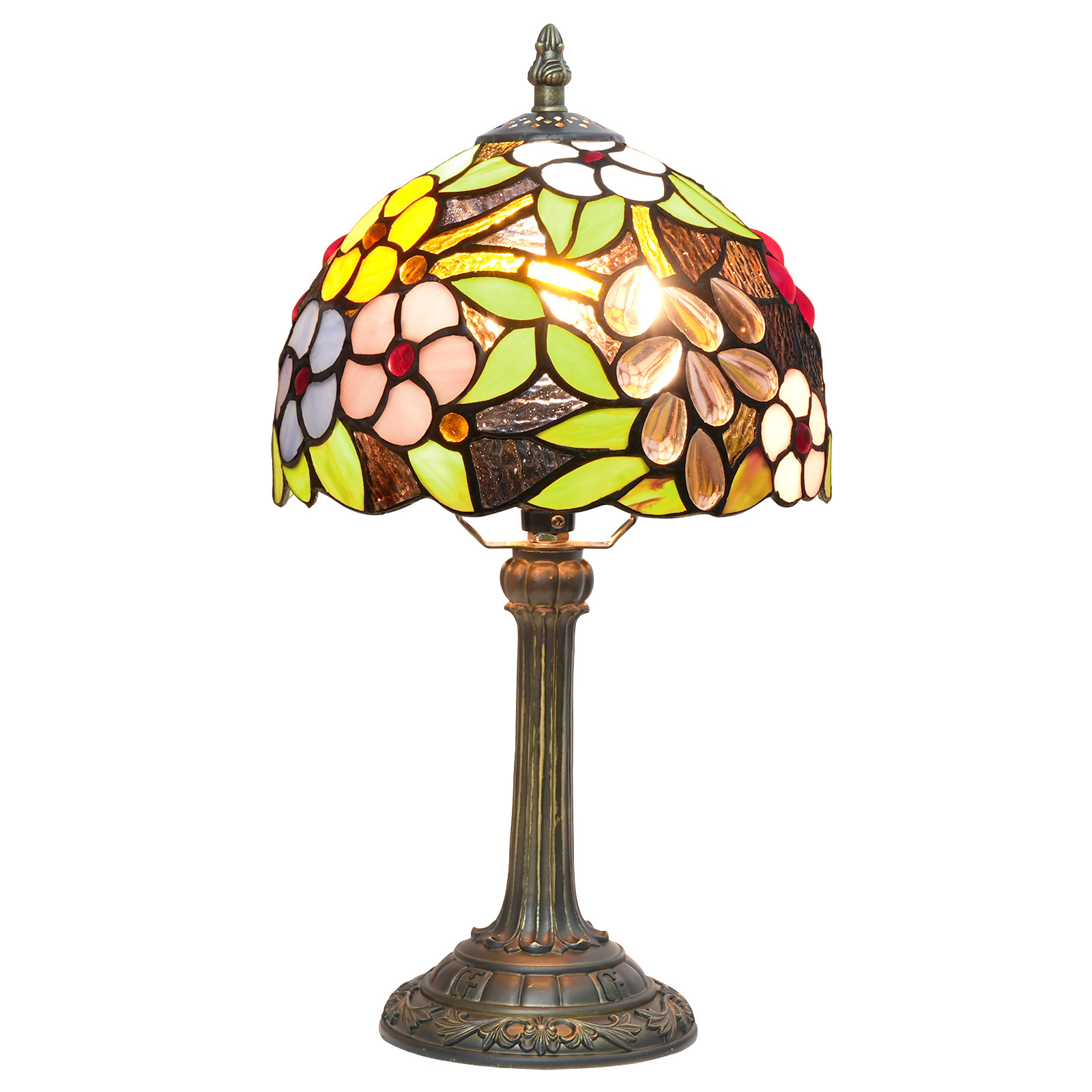 Stained Glass European-Style Bedroom Bedside Decorative Table Lamp photo 2
