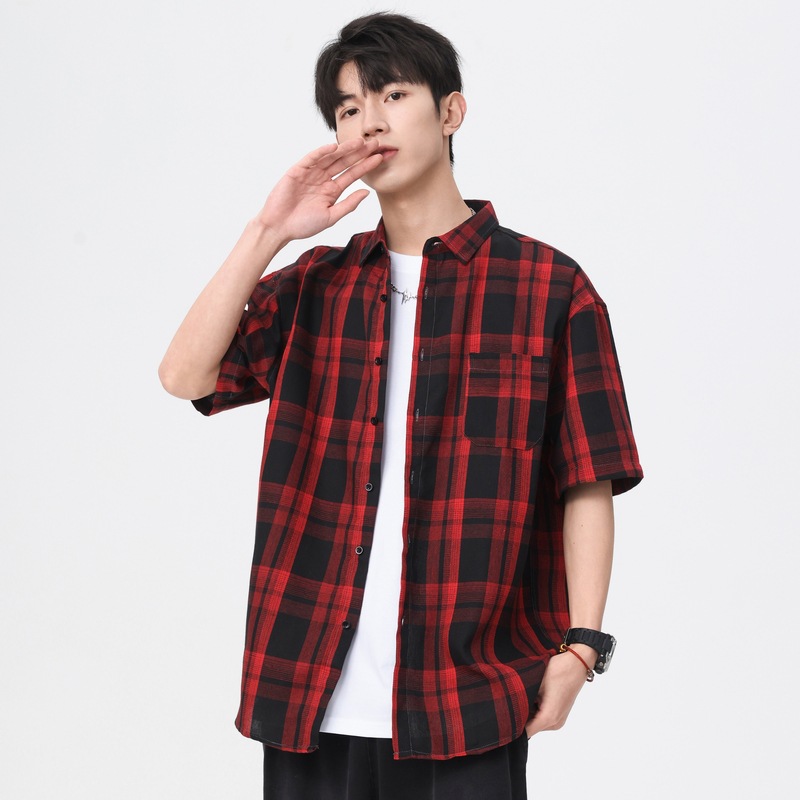 Men's Summer Japanese-style Casual Short-sleeve Shirt photo 2