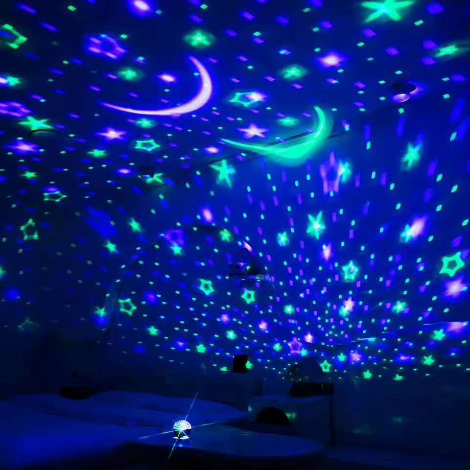 Creative Dreamy Childrens Starry Moon Multicolor Starry Sky Projection Lamp photo 4