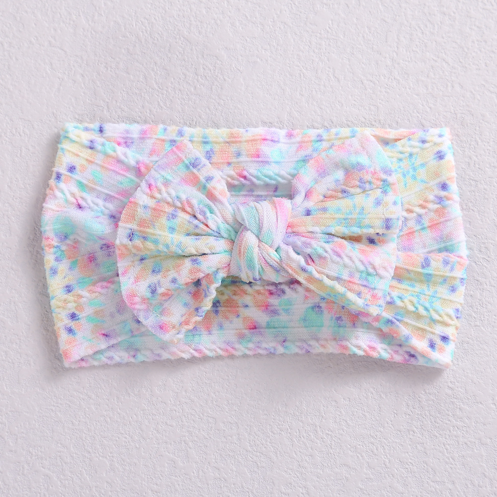 Wide-brimmed Jacquard Nylon New-style Childrens Headband photo 6