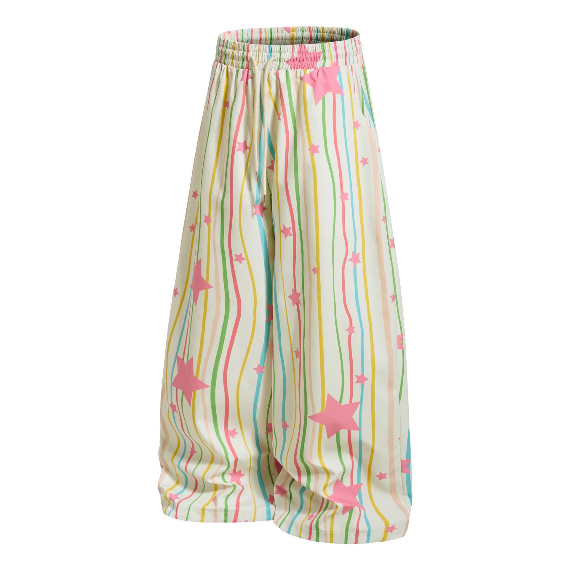 Women's Striped Color-block Casual Pants photo 3