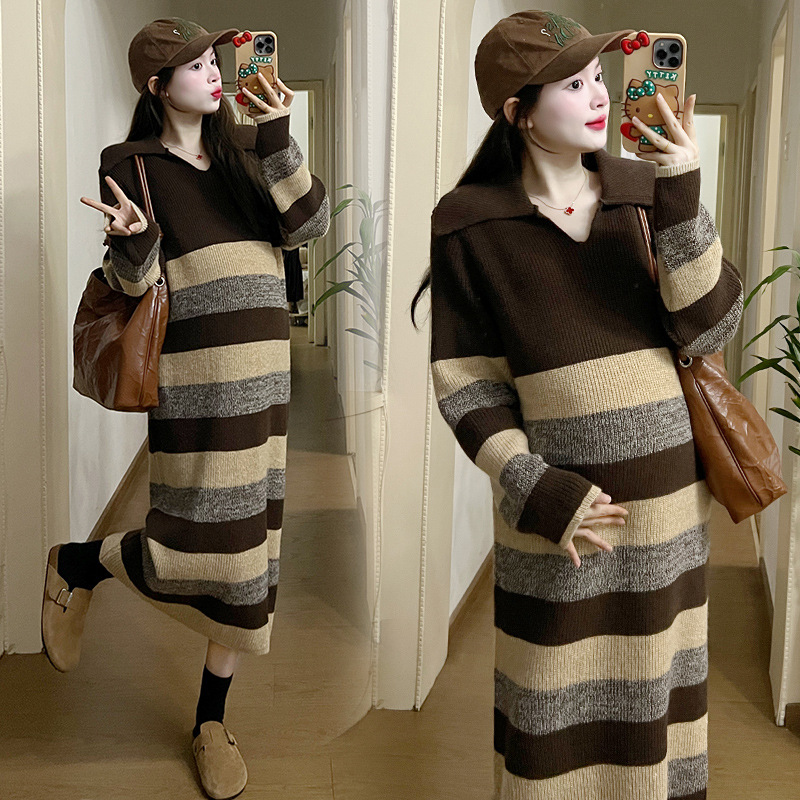 Women's New Large-size Sweater Dress photo 4