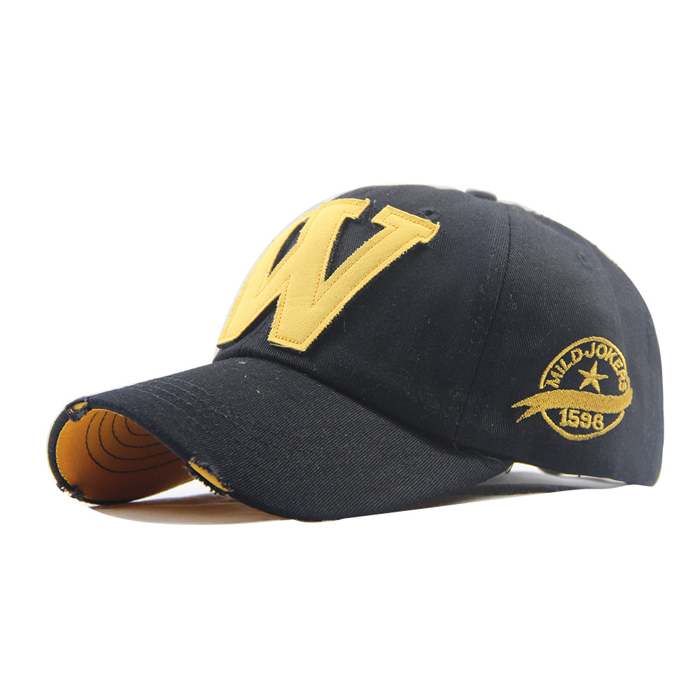 W-letter Hat Distressed Baseball Cap photo 4