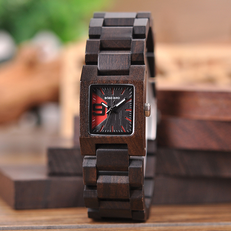 S02 Wooden Decoration Quartz Watch photo 1