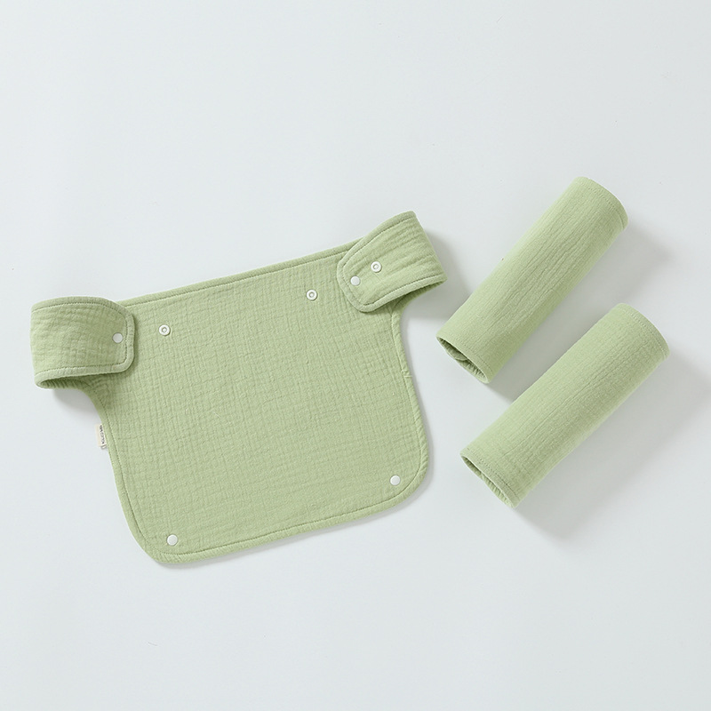 Double-shoulder Baby Waist Stool Drool Bib photo 7