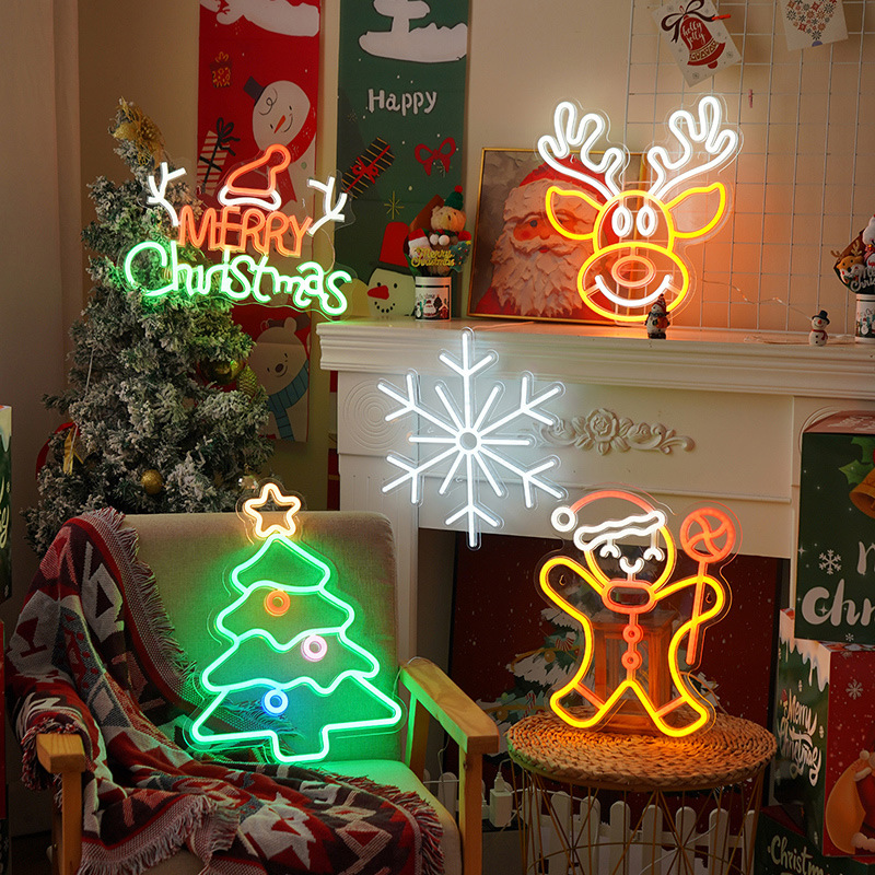 Acrylic Painted Suction-cup Hanging Lamp, LED Christmas Night Light photo 1