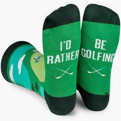Golf Sports Socks Anti Slip Fun Mid Tube Socks photo 6