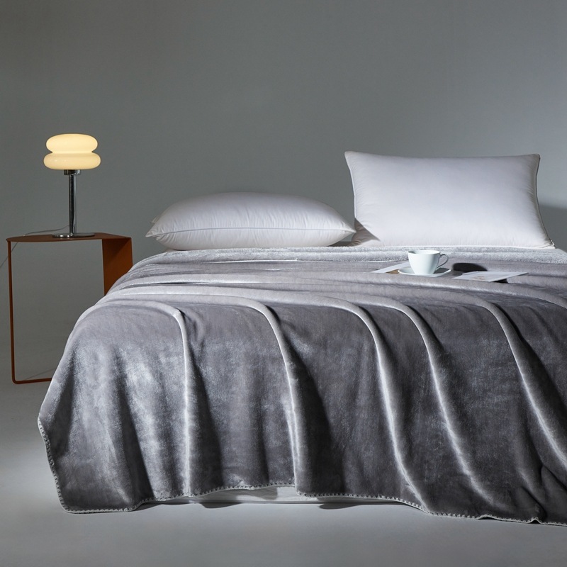 Light Luxury Solid Color Casual Blanket Rug photo 1