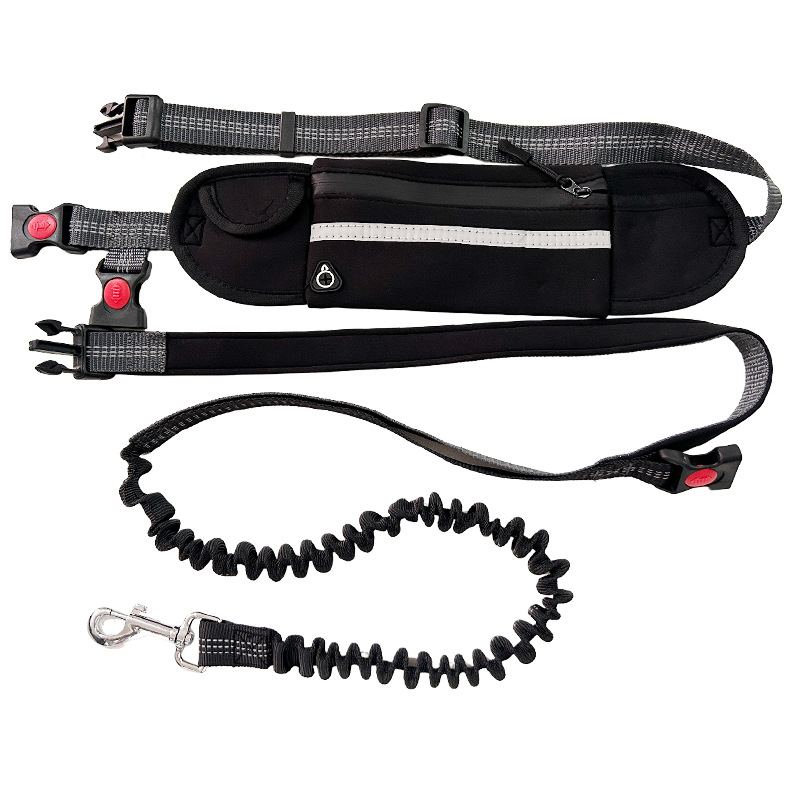 Portable Waist Bag With Running Leash, All-in-one For Dogs photo 4