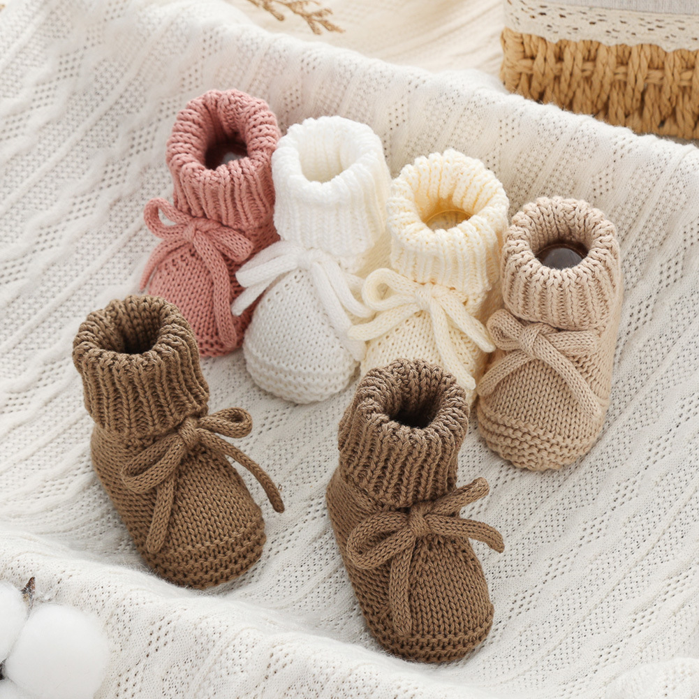 Bow-tie Strap Knitted Toddler Shoes photo 4
