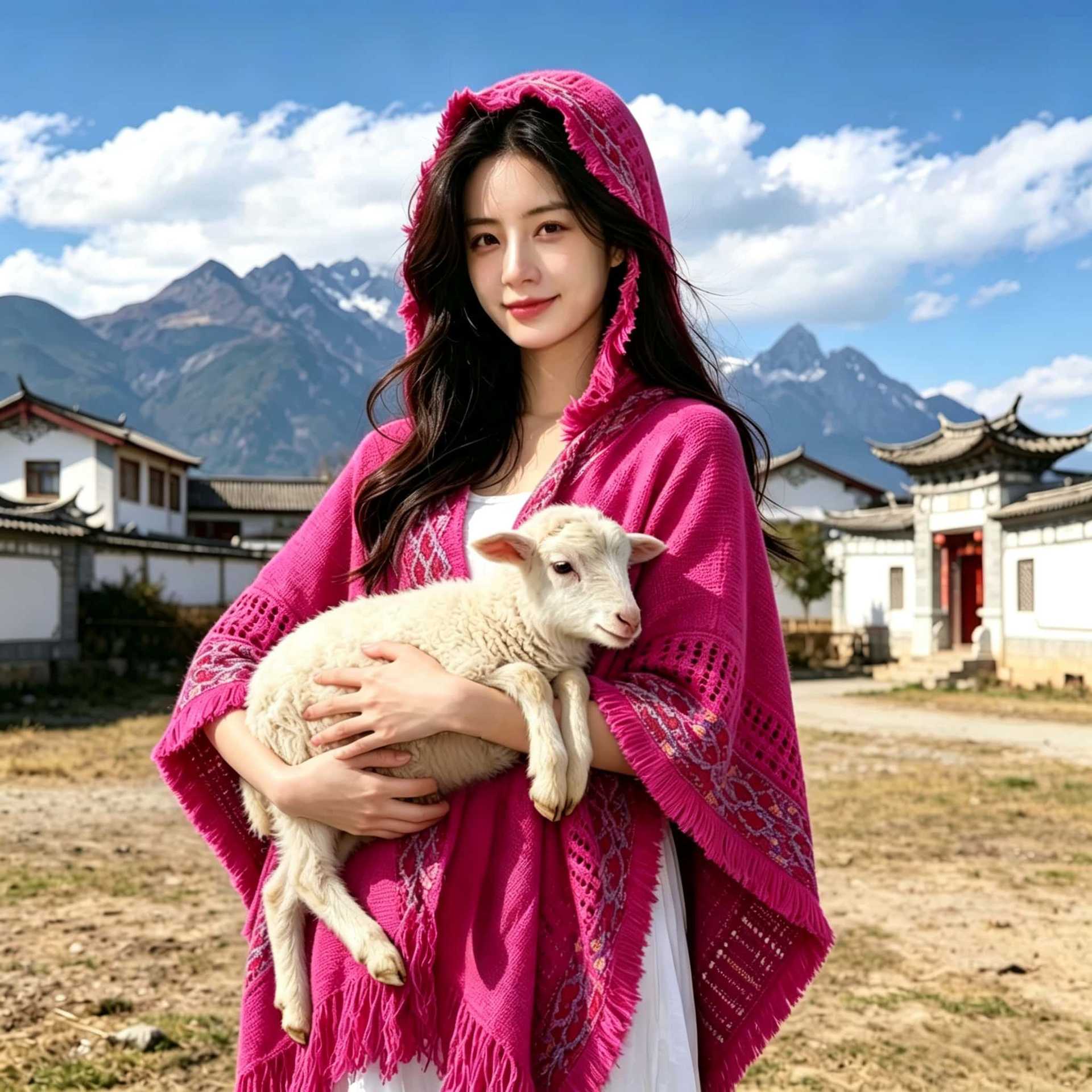 Autumn Winter Warm Ethnic-style Shawl For Travel photo 1