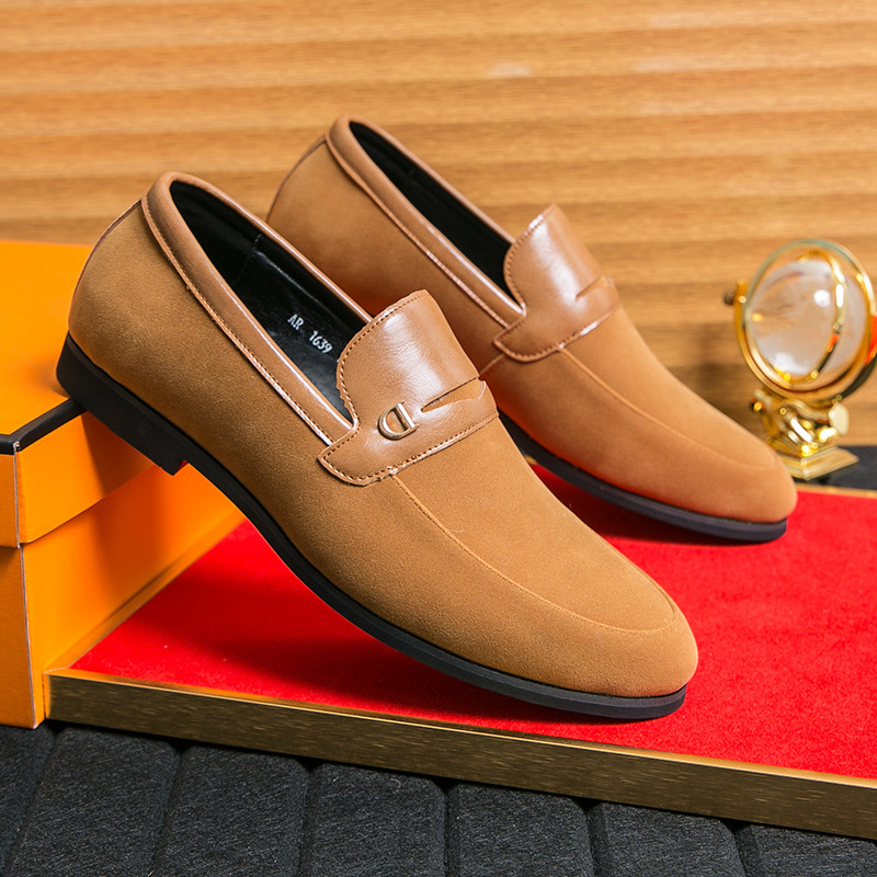 Business Suede Pointed Toe Low Heel Shoes photo 3