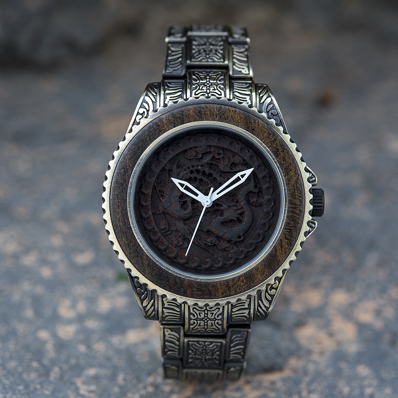 Wooden Watch Quartz Decoration photo 1