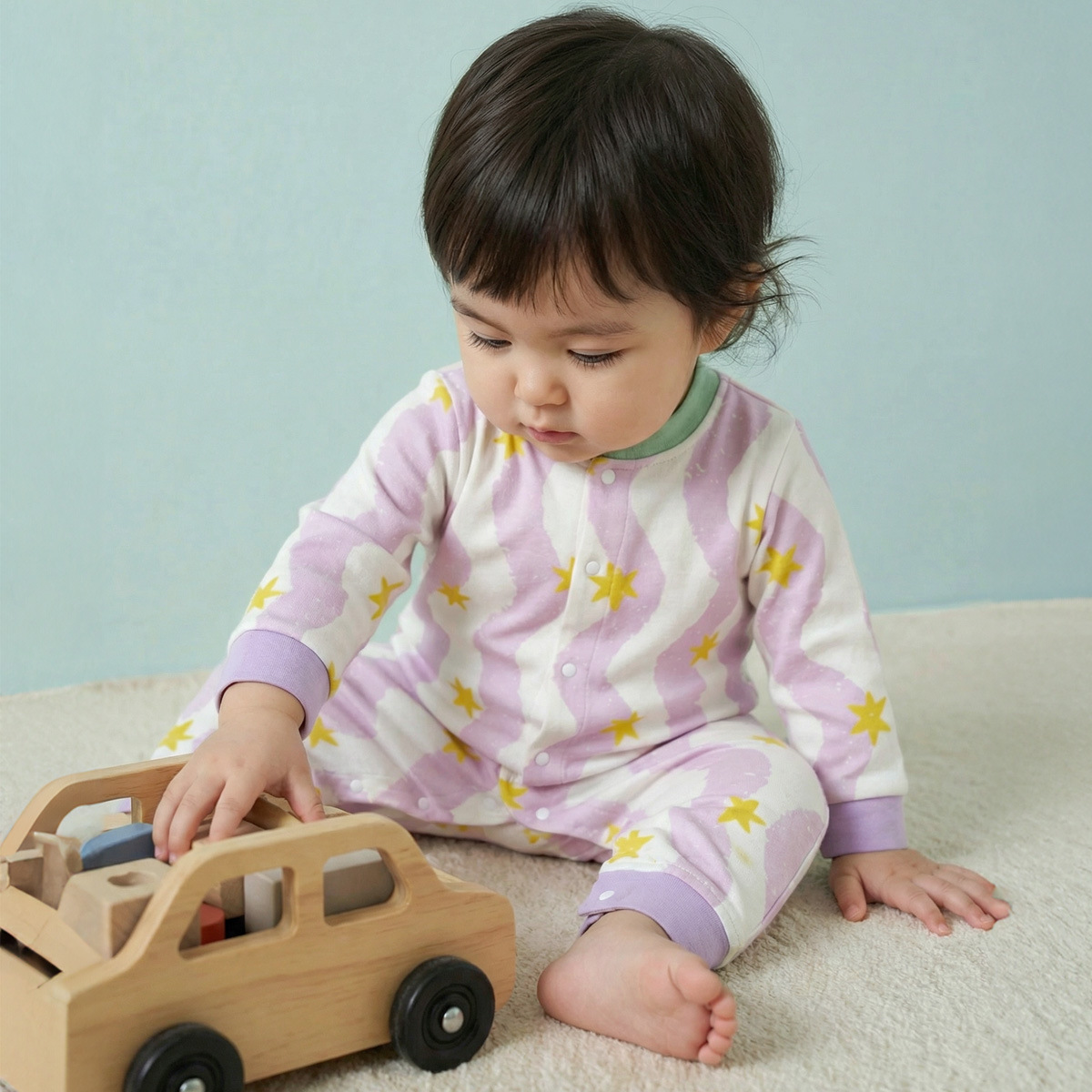 Cotton Long-sleeve Romper For Babies photo 2