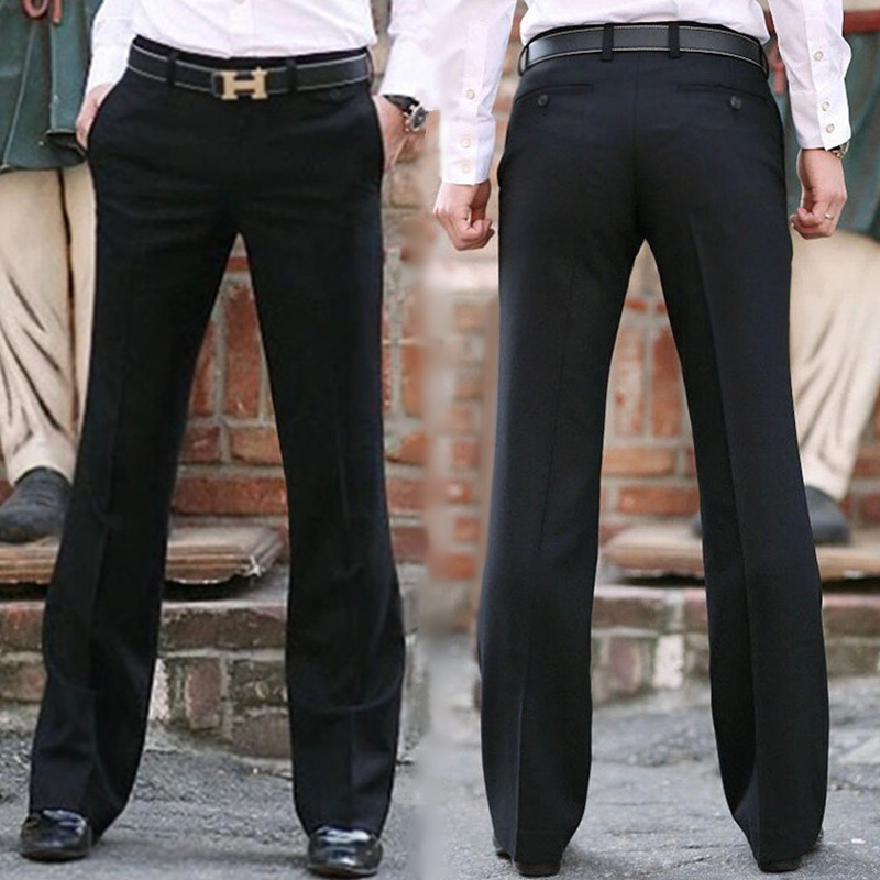 Men's Straight-leg Wide-leg Dress Pants photo 4
