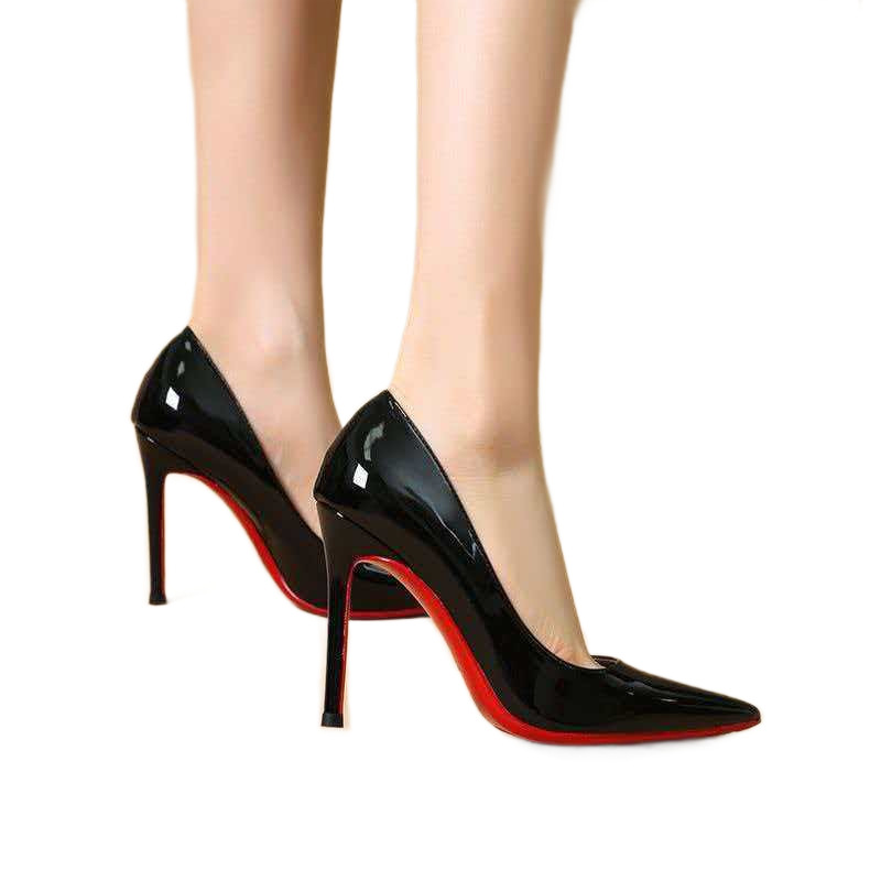 Black High-heeled Womens Shoes Stiletto HeelSpringautumn photo 5