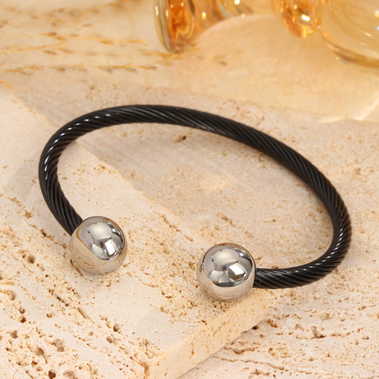 Twisted Steel Wire Bracelet For Men And Women photo 7