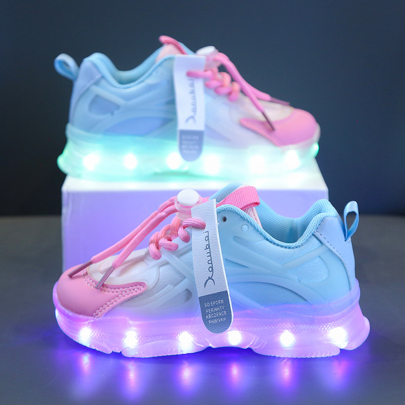 Rechargeable Glowing Shoes Colorful Light-Up Kids Shoes photo 4