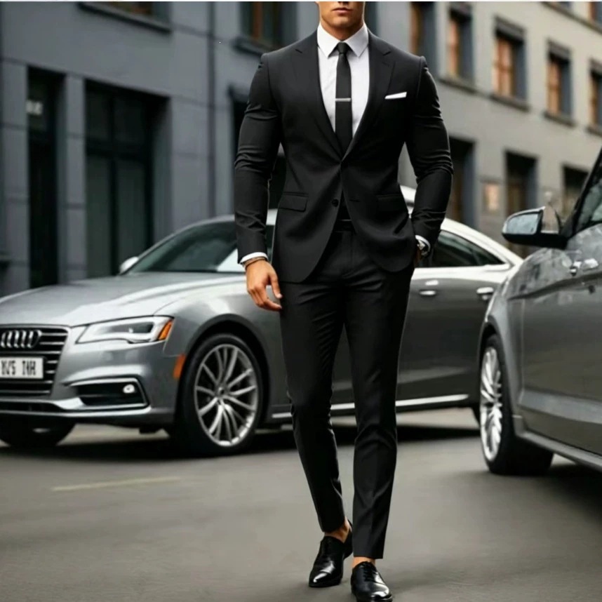 New Mens Casual Suit With Double-breasted Design photo 5